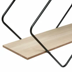 Étagère Murale|ATMOSPHERA Etagère murale 2 niveaux (H48 cm) Nena Noir