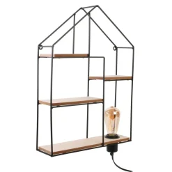Étagère Murale|THE HOME DECO LIGHT Etagère murale (30 x H50 cm) Lum Maison e Noir