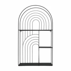 Étagère Murale|EMINZA Etagère murale métal 3 plateaux (H70 cm) Tiggy Noir