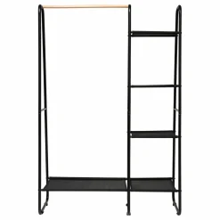 Rangement D'Entrée|5 Five Simply Smart Etagères et portant à vêtements (H150 cm) Artemis Noir