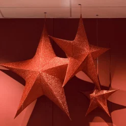Déco Et Objet De Noël|Personnage, Objet Grand Format|KAEMINGK Etoile de Noël à suspendre (D180 cm) Christmas Rouge