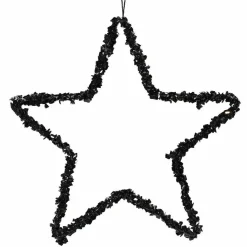 Décoration De Sapin|KAEMINGK Etoile de Noël à suspendre (H15 cm) Gily Noir
