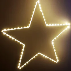 Déco Et Objet Lumineux|EMINZA Etoile lumineuse à suspendre 130 LED (D38 cm) Kais Blanc chaud