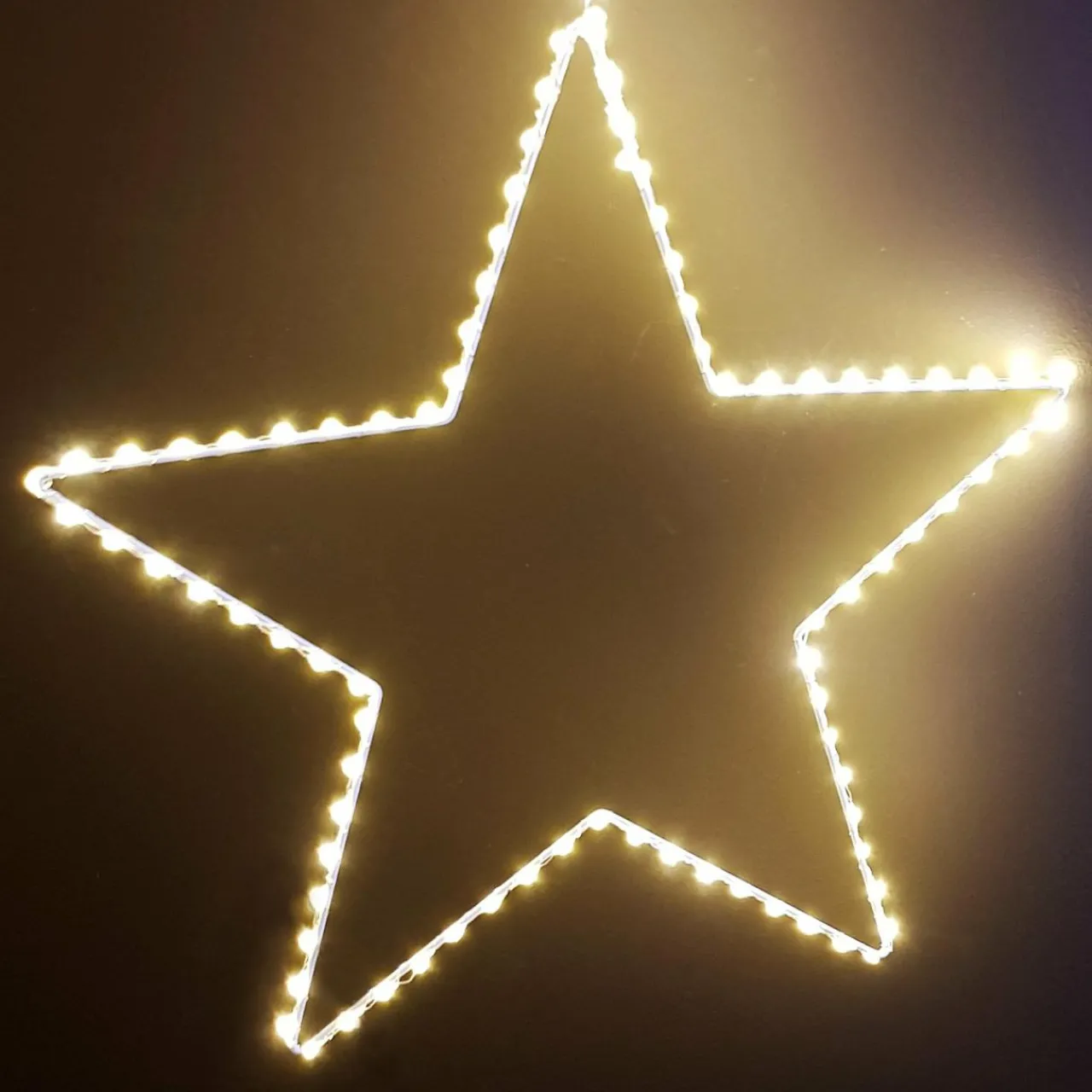 Déco Et Objet Lumineux|EMINZA Etoile lumineuse à suspendre 130 LED (D38 cm) Kais Blanc chaud