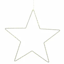 Déco Et Objet Lumineux|EMINZA Etoile lumineuse à suspendre 130 LED (D38 cm) Kais Blanc chaud