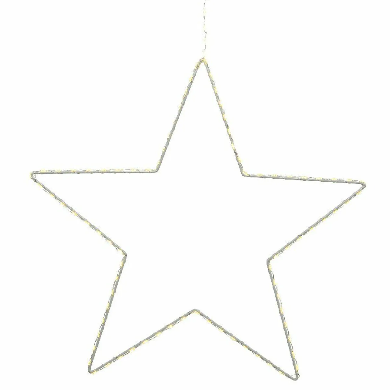 Déco Et Objet Lumineux|EMINZA Etoile lumineuse à suspendre 130 LED (D38 cm) Kais Blanc chaud