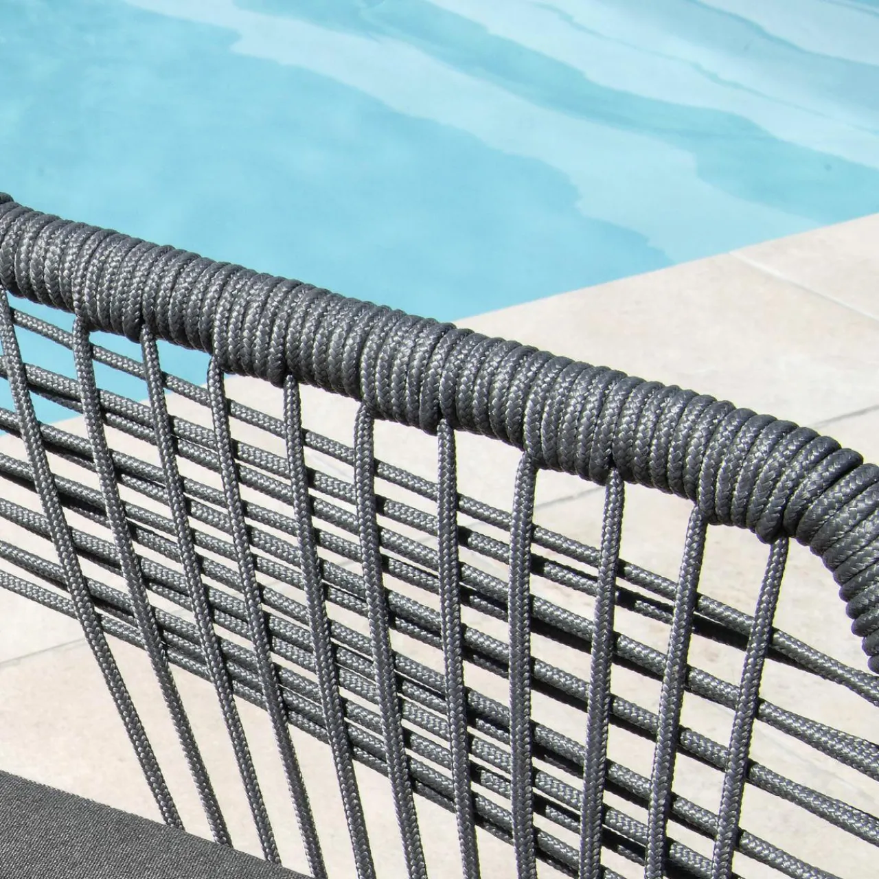 Chaise De Jardin|#N/A Fauteuil de jardin empilable Seville - Gris