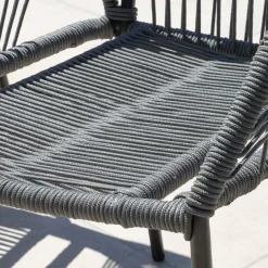Chaise De Jardin|#N/A Fauteuil de jardin empilable Seville - Gris