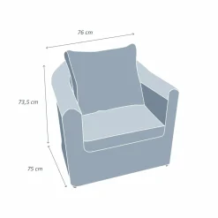 Fauteuil Détente|Canapé, Fauteuil Et Table Basse|MOBELLIA Fauteuil de jardin en résine tressée Calvi Gris et taupe Tressé Gris - Taupe