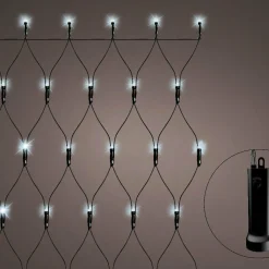 Guirlande Lumineuse|KAEMINGK Filet lumineux à piles 1,80 m 192 LED Durawise Blanc froid