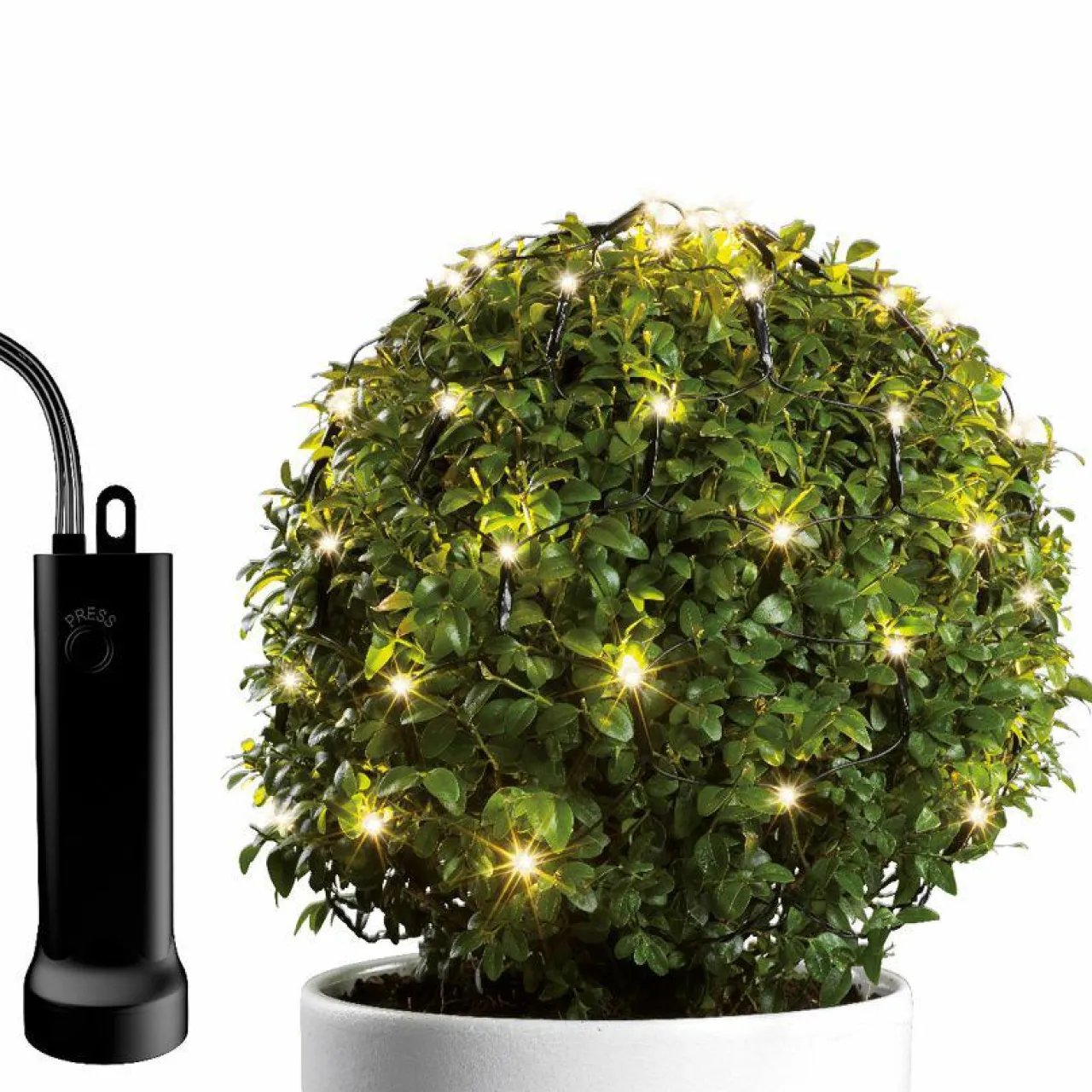 Déco Et Objet Lumineux|Guirlande Lumineuse|KAEMINGK Filet lumineux à piles D50 cm 84 LED Durawise Blanc chaud