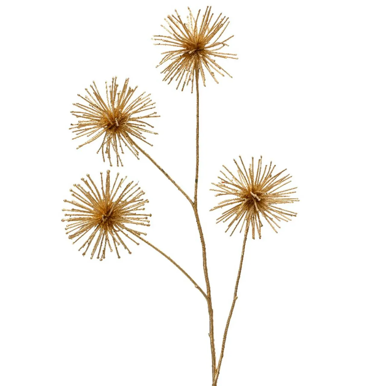 Branches Artificielles|KAEMINGK Fleur décative de Noël (H85 cm) Allium Butterfly Or