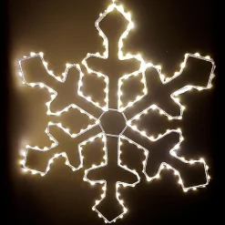Déco Et Objet De Noël|Déco Et Objet Lumineux|EMINZA Flocon lumineux à suspendre 220 LED (D37 cm) Everest Blanc chaud