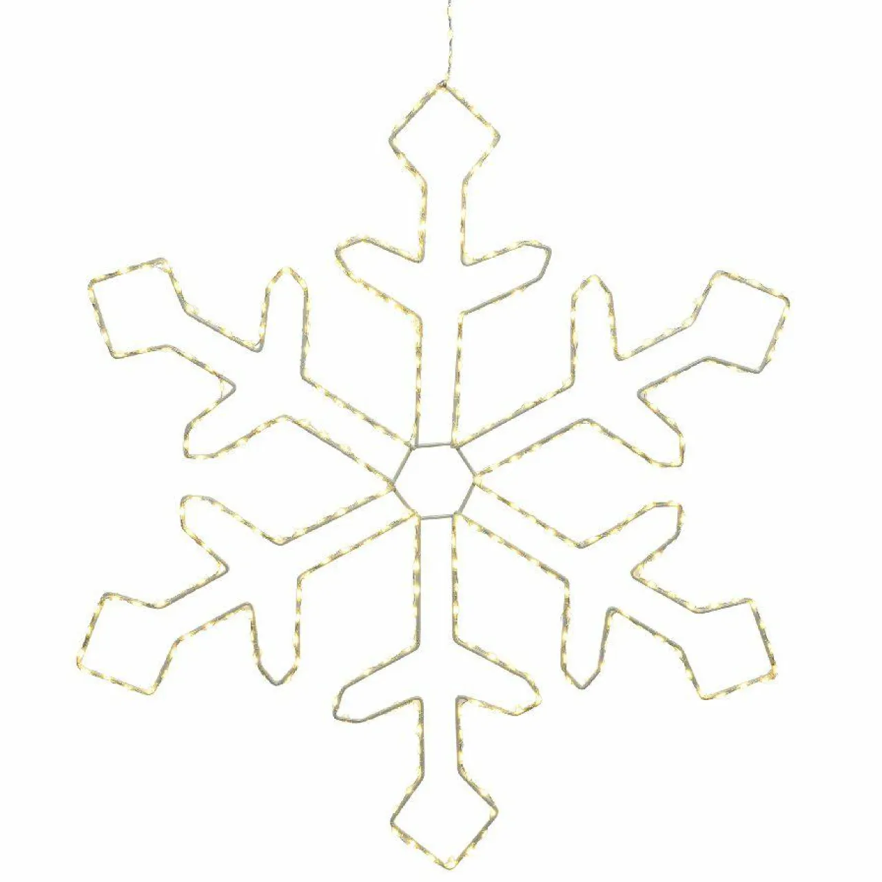Déco Et Objet De Noël|Déco Et Objet Lumineux|EMINZA Flocon lumineux à suspendre 220 LED (D37 cm) Everest Blanc chaud