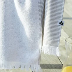 Linge De Bain|Fouta|L'effet papillon Fouta coton et éponge (95 x 180 cm) Naël nénuphar Vert