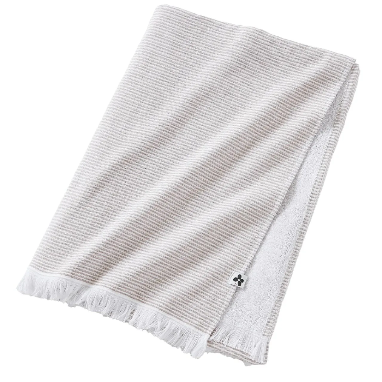 Linge De Bain|Fouta|L'effet papillon Fouta coton et éponge (95 x 180 cm) Naël Corail Orange