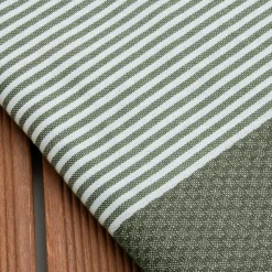 Linge De Bain|Fouta| Fouta coton recyclé (100 x 200 cm) Océane Vert kaki