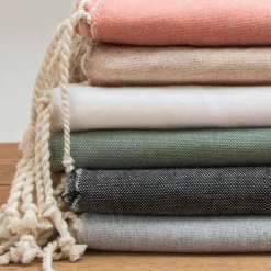 Linge De Bain|Fouta| Fouta coton recyclé (100 x 200 cm) Sunshine Ecru