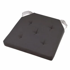 Galette De Chaise|LOVELY CASA Galette de chaise carrée scratch (38 x 38 cm) Duo Gris Anthracite