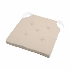 Galette De Chaise|STOF Galette de chaise carrée scratch (38 x 38 cm) Duo Beige