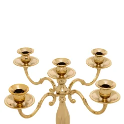 Personnage, Objet Grand Format|Bougie Et Photophore|JJA Grand Chandelier en métal (H100 cm) Noël festif Dé Or