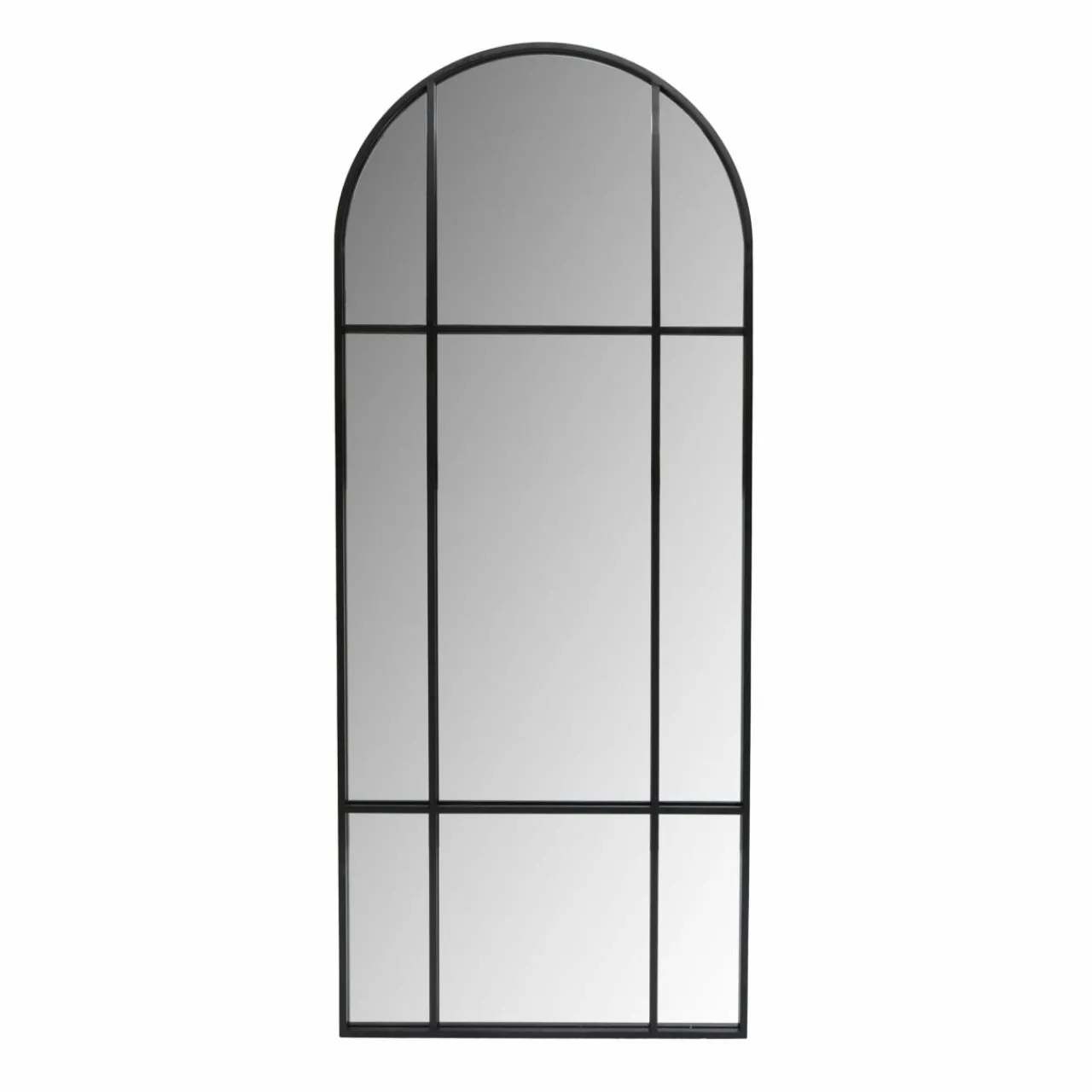 Miroir|EMINZA Grand miroir à poser en métal (H173 cm) Industriel Noir