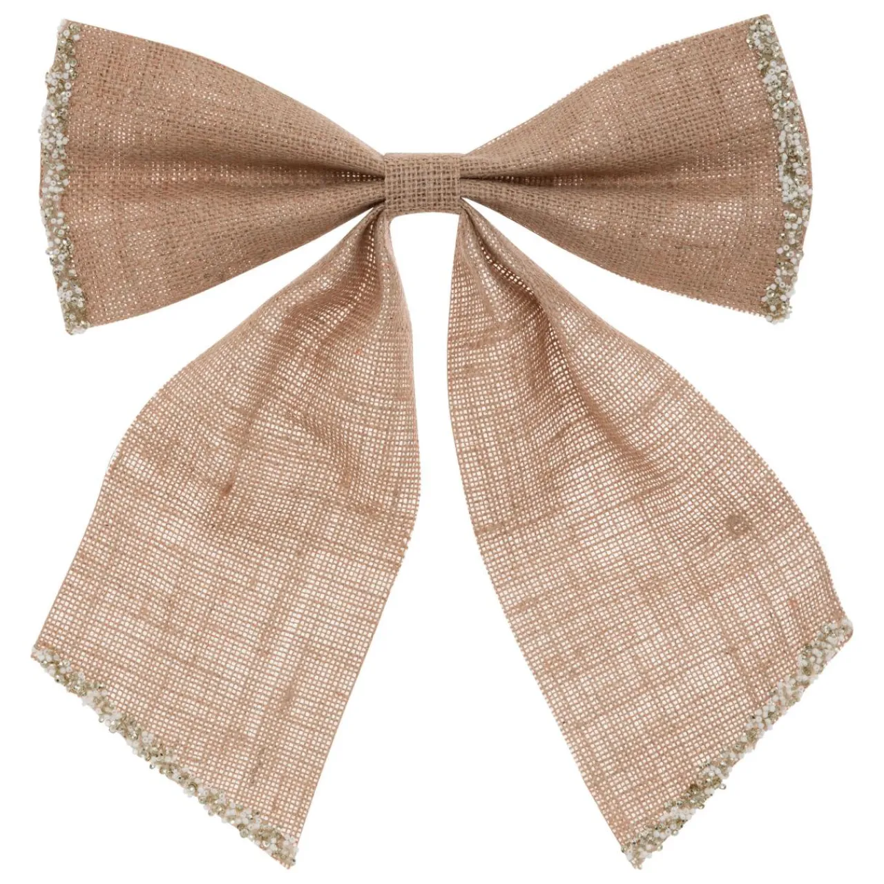 Décoration De Sapin|JJA Grand nœud de Noël en jute (H28 cm) Sublimissime Naturel