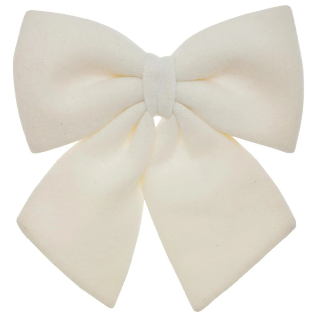 Personnage, Objet Grand Format|Décoration De Sapin|JJA Grand nœud de Noël en laine (H43 cm) Prestige Blanc