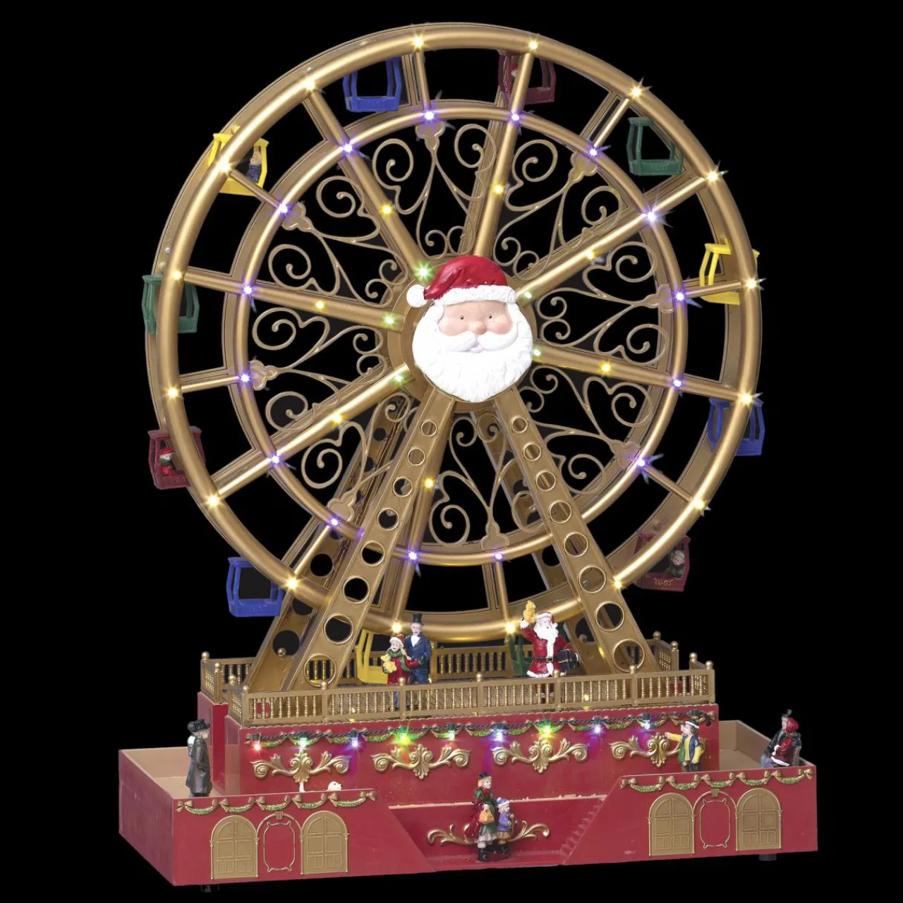 Village De Noël Lumineux|Feeric Lights & Christmas Grande roue lumineuse et musicale Visage