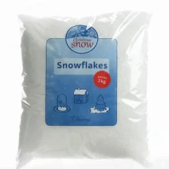 Cache Pied Sapin|KAEMINGK Gros sachet de neige artificielle (2 kg) Flocons de neige Blanc