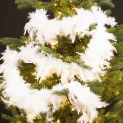 Guirlande De Sapin|KAEMINGK Guirlande Boa en plumes (184 cm) Douceur Blanc