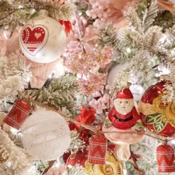 Guirlande Déco|Guirlande De Sapin|KAEMINGK Guirlande déco (1,10 m ) Cloches de Noël Rouge