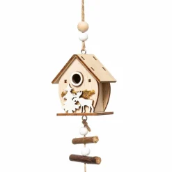 Guirlande Déco|Feeric Lights & Christmas Guirlande déco en bois (1,5 m) Maisons des forêts Naturel