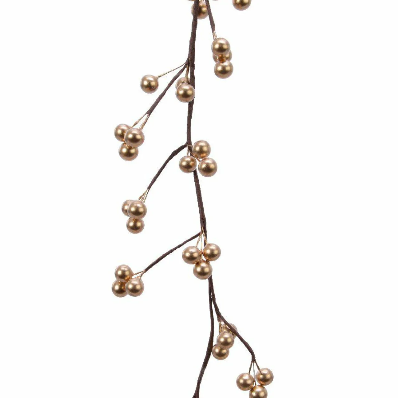 Guirlande En Sapin Artificiel|KAEMINGK Guirlande de Baie laquée (125 cm) Célénia Champagne Or