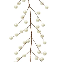 Guirlande En Sapin Artificiel|KAEMINGK Guirlande de baies (130 cm) Christmas nature Perle