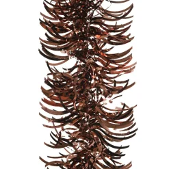 Guirlande De Sapin|KAEMINGK Guirlande de Noël (D10 cm) ondulée Alpine Rouge brun