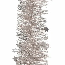 Guirlande De Sapin|KAEMINGK Guirlande de Noël (D10 cm) étoilée Alpine Rose poudré