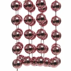 Guirlande De Sapin|KAEMINGK Guirlande de perle (270 cm) Dana Vieux rose