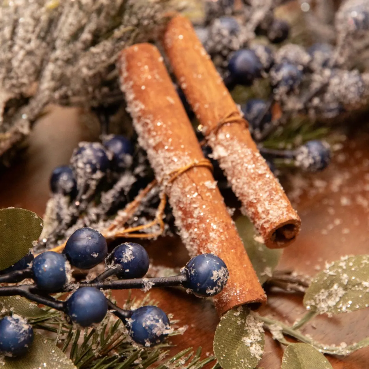 Guirlande En Sapin Artificiel|KAEMINGK Guirlande de sapin (180 cm - D20) Garnie Baies es Bleu