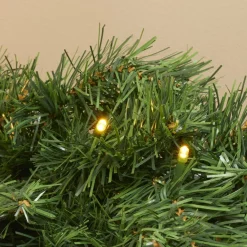 Guirlande En Sapin Artificiel|EMINZA Guirlande de sapin lumineuse (180 cm - D25) Royal Vert et blanc chaud Sapin vert lumineux