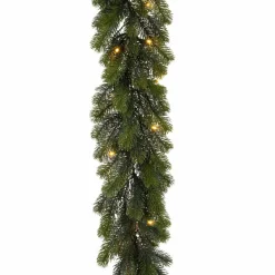 Guirlande En Sapin Artificiel|EMINZA Guirlande de sapin lumineuse 35 LED (180 cm) Winnipeg Vert et Blanc chaud Sapin vert lumineux