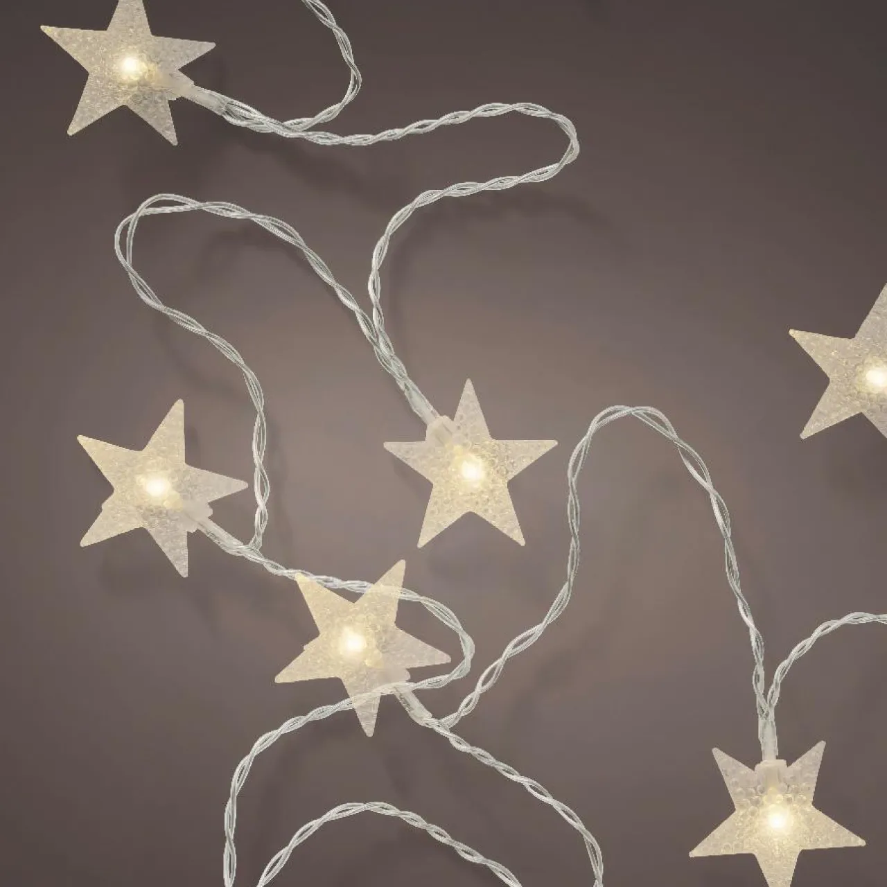 Guirlande Déco|Guirlande Lumineuse|KAEMINGK Guirlande lumineuse 24 LED (4,6 m) Étoiles filantes Blanc chaud
