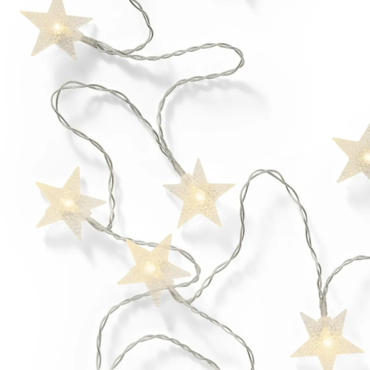 Guirlande Déco|Guirlande Lumineuse|KAEMINGK Guirlande lumineuse 24 LED (4,6 m) Étoiles filantes Blanc chaud