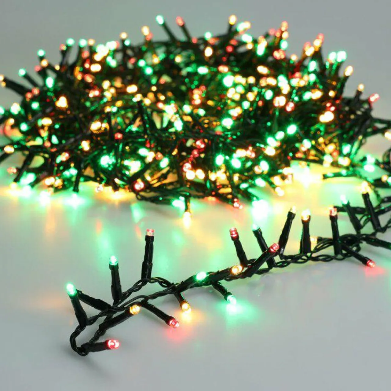 Guirlande Lumineuse|KOOPMAN Guirlande lumineuse 14 m 700 LED câble vert Luxe Multicolore Multicolore - câble vert