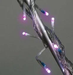 Guirlande Lumineuse|BLACHERE Guirlande lumineuse 8 m 128 LED câble transparent Rose