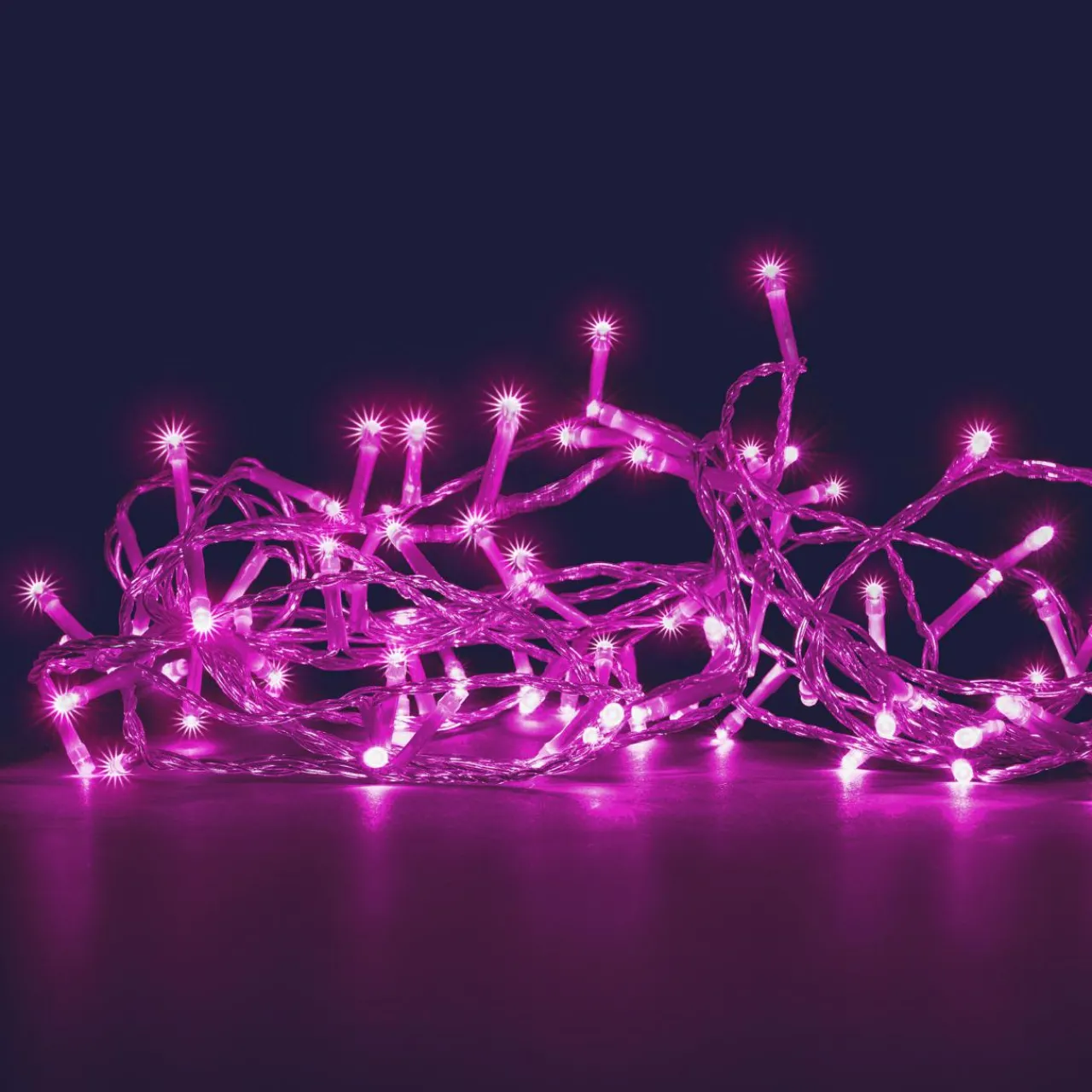 Guirlande Lumineuse|BLACHERE Guirlande lumineuse 8 m 128 LED câble transparent Rose