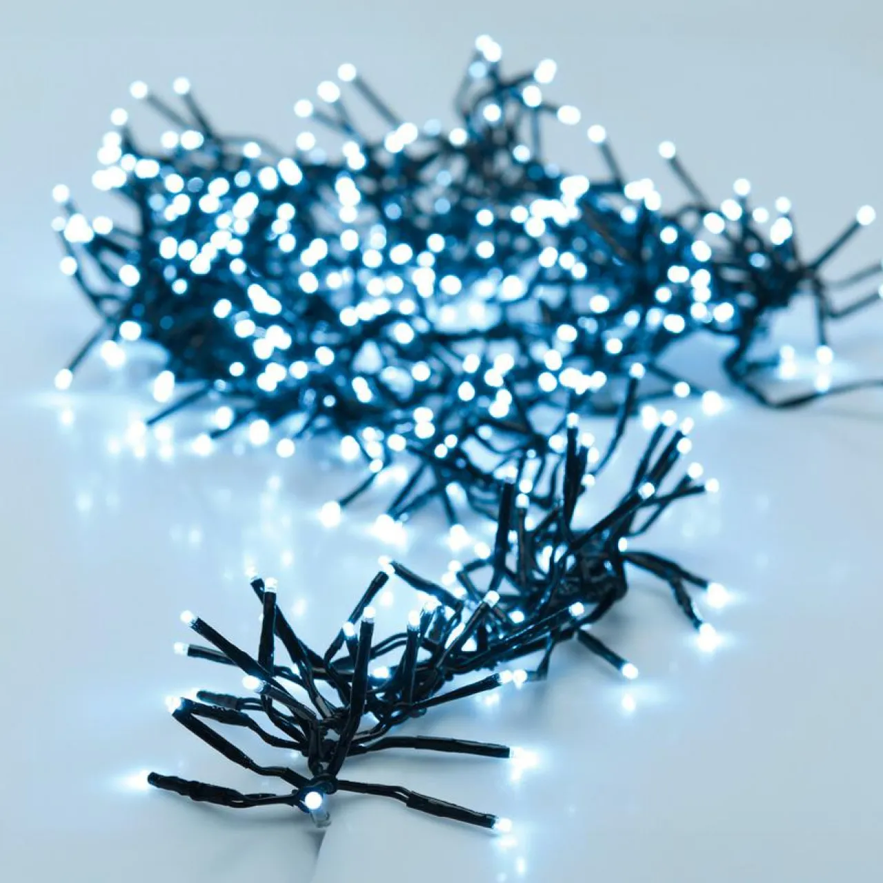 Guirlande Lumineuse|KOOPMAN Guirlande lumineuse 8,40 m 1152 LED câble noir Boa Blanc froid Blanc Froid - câble noir