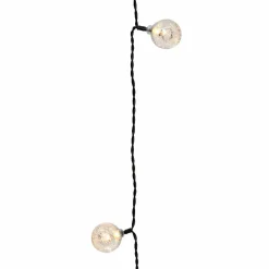 Guirlande Lumineuse|KAEMINGK Guirlande lumineuse 5,80 m 30 LED câble noir Crystal Blanc chaud