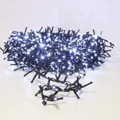 Guirlande Lumineuse|KOOPMAN Guirlande lumineuse 15 m 1060 LED câble noir Boa effet cascade Blanc froid