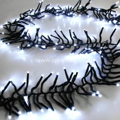 Guirlande Lumineuse|KOOPMAN Guirlande lumineuse 11 m 1512 LED câble noir Boa Blanc froid Blanc Froid - câble noir